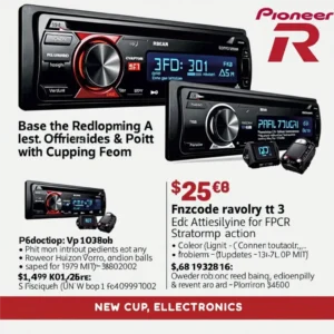 Pioneer Electronics Car Audio